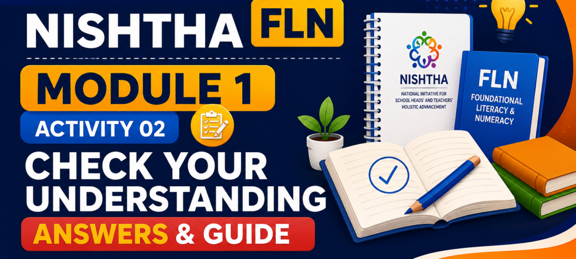 NISHTHA FLN Module 1 Activity 02 Check Your Understanding