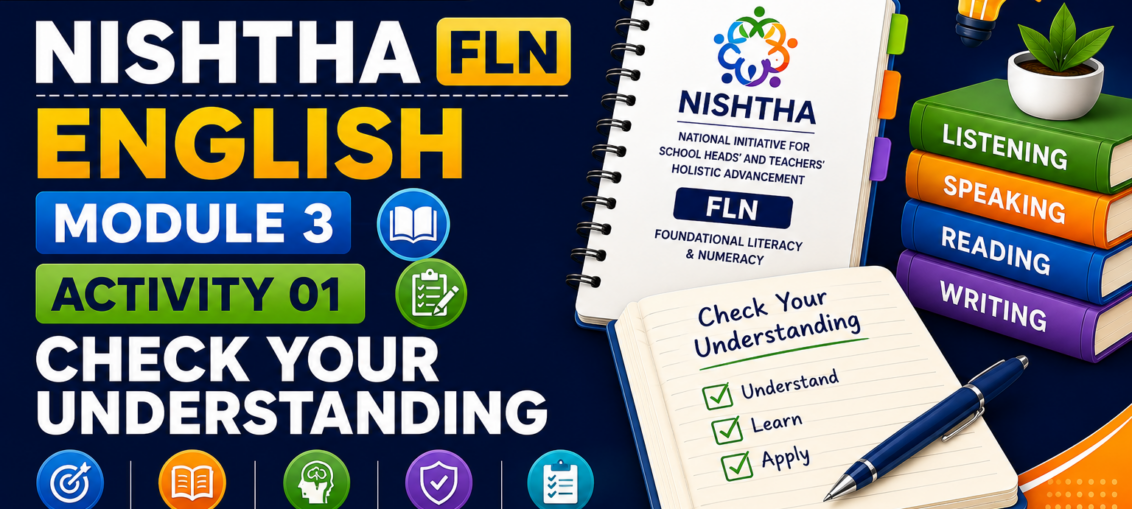 NISHTHA FLN Module 3 Activity 01 Check Your Understanding