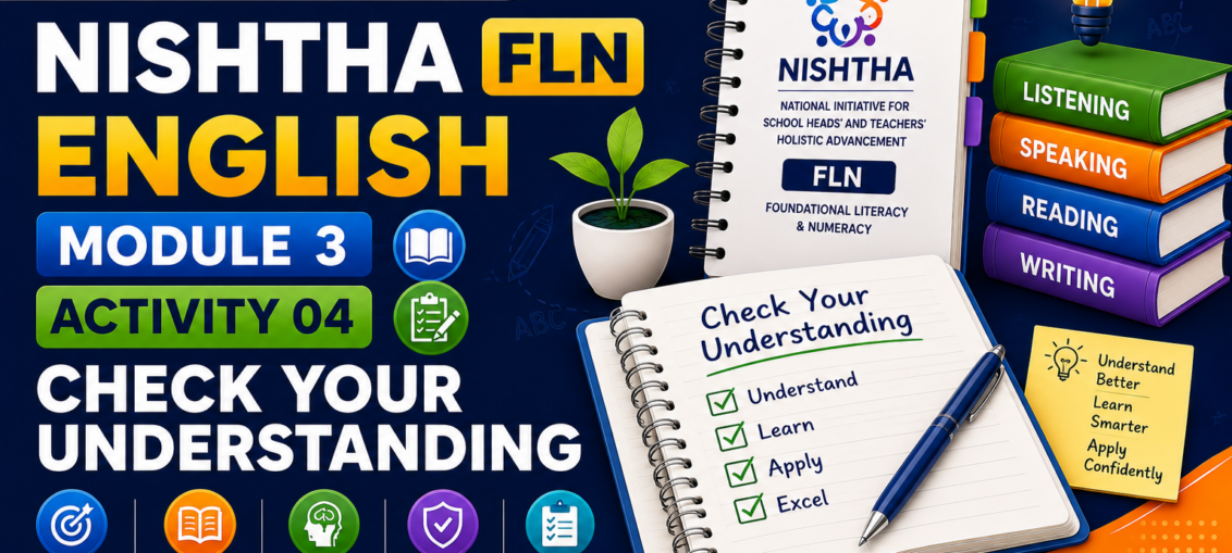 NISHTHA FLN Module 3 Activity 01 Check Your Understanding